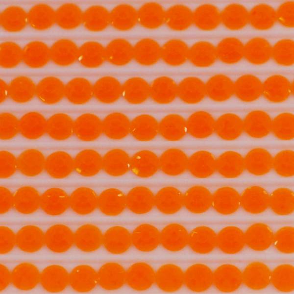 Neon-Stein rund, orange, Tüte mit ca 500 Stück