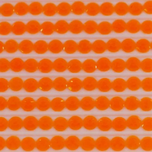 Neon stone round, orange, bag with approx. 500 pieces