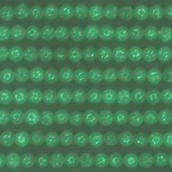 Neon-Stein rund, Nachtleuchtend, klar, Tüte mit ca 500 Stück