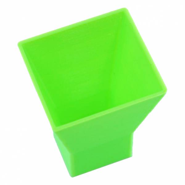 Trichter für 28er Sortierbox, grün, zum leichteren Einfüllen der Steine