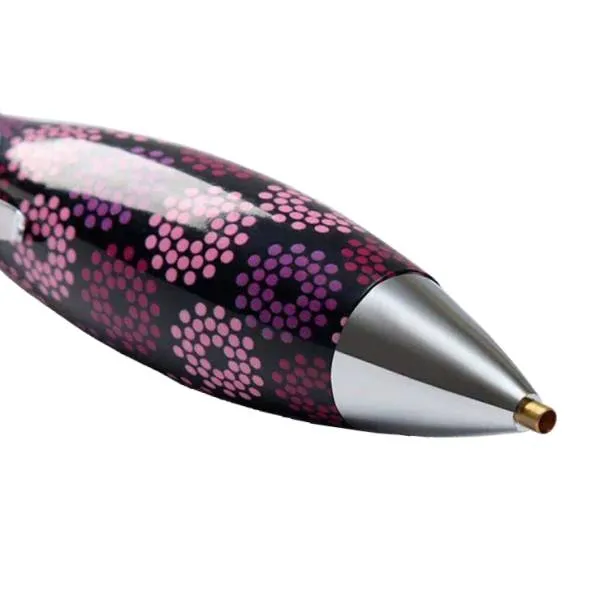 Stift für Diamond Painting, pink mit bunten Punkten, Wachs notwendig