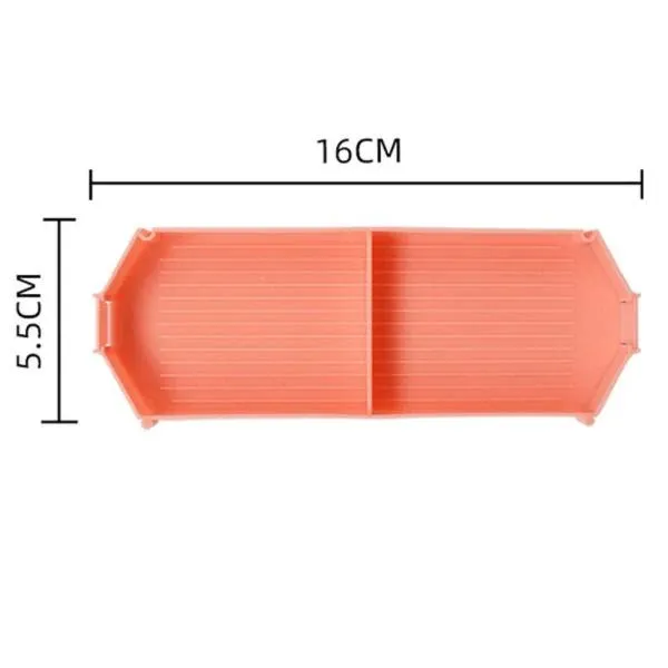 Replacement tray (double tray), pink, stackable and interlocking for Diamond Painting stones