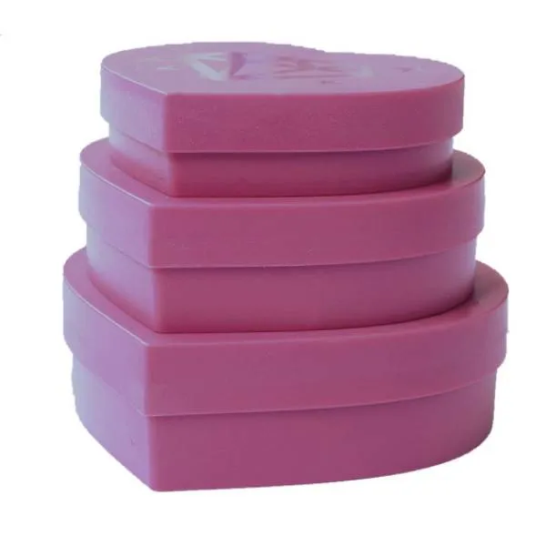 Replacement tray, heart set of 3, pink, for the Diamond Painting stones