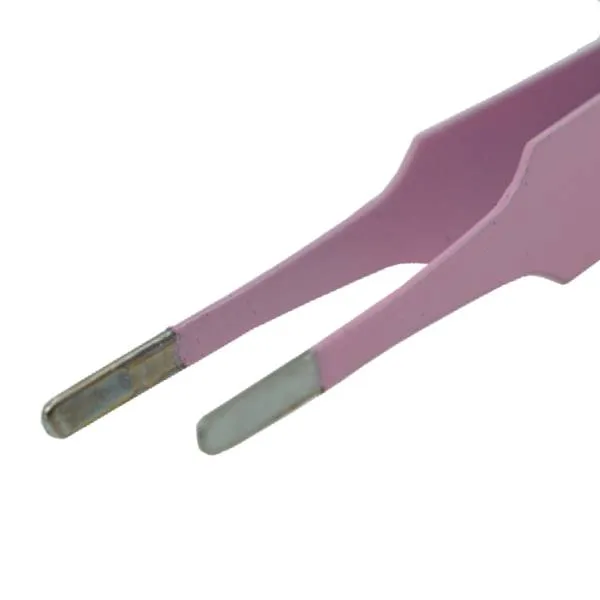 B-Ware Pinzette für Diamond Painting, pink, Breite Spitze sehr gut für eckige Steine geeignet