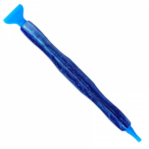 Stift für Diamond Painting, Blau, ergonomisch, mit Gewinde und Aufsätze