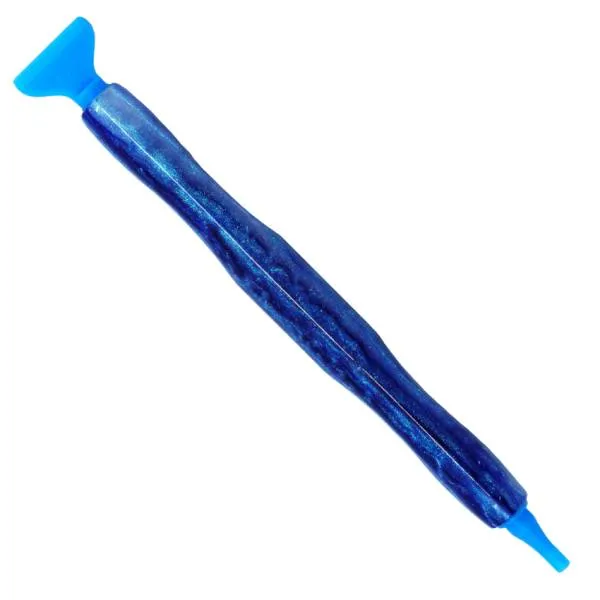 Stift für Diamond Painting, Blau, ergonomisch, mit Gewinde und Aufsätze