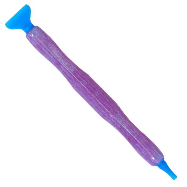 Stift für Diamond Painting, Rosa, ergonomisch, mit Gewinde und Aufsätze