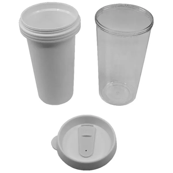 Becher zum Painten, Motiv Strand, 470ml, ca. 16cm hoch