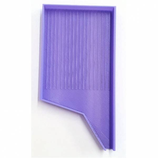 B-grade shuttle for square stones, with side opening, purple