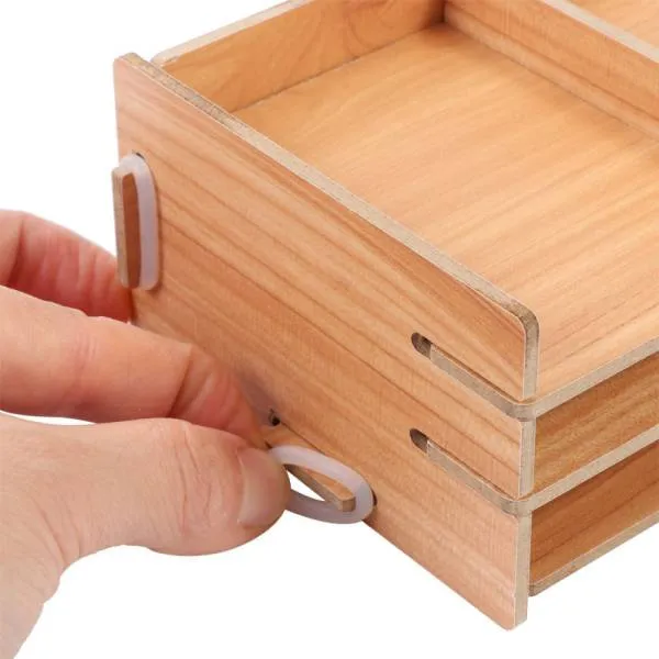 Schiffchenregal, Holz, groß, 26x10x7,6cm, 16 Fächer