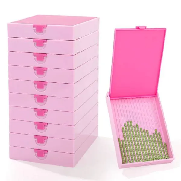 Trabricks, 10x7cm, set of 10 - Rosa combination of boat and storage box, hinged lid, can be closed tightly