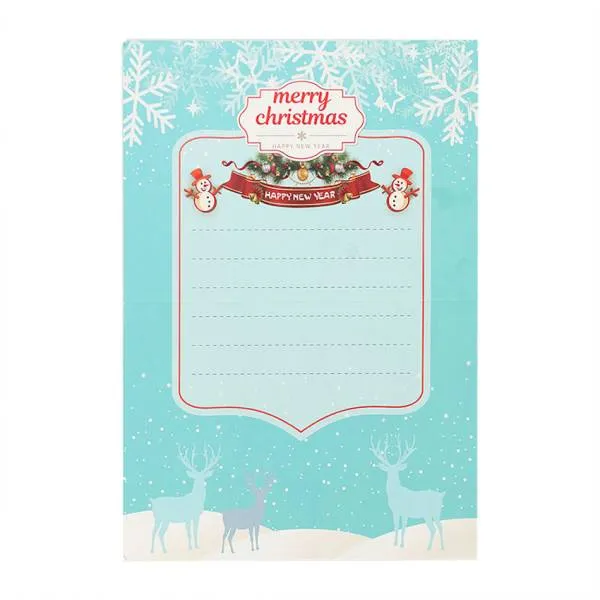 Weihnachtskarte Weihnachtsmann & Co., Painting-Set komplett mit runden Steine