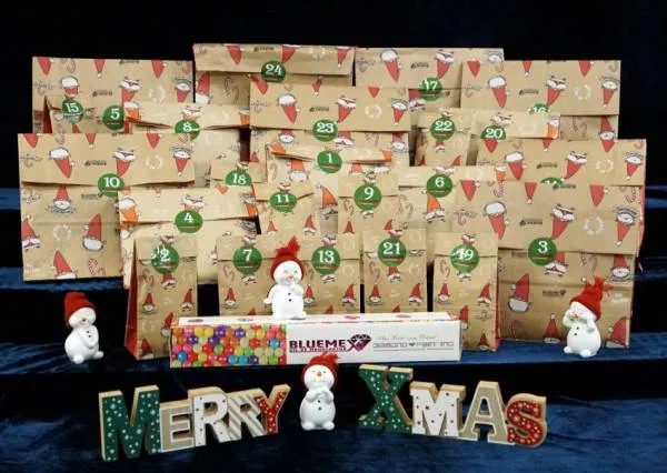 Advent calendar 2025, 24 great things incl. 1 full picture, 30x80cm, square