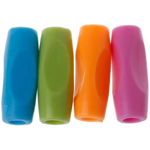 Set of 4 pen holders for the Diamond Painting pen, colours orange, pink, green, blue