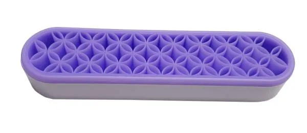 Pen holder, purple, for pens and accessories, 5x21cm
