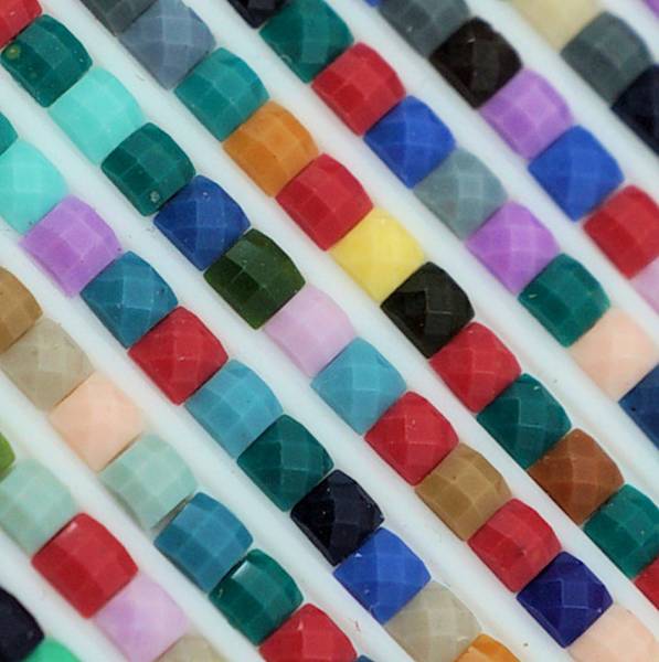 Steinchen, eckig (square), Farbe 718, Plum, Tüte mit 50 Gramm