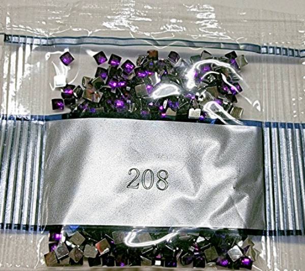 Strass-Stein eckig, (rhinestone), 208, Lavender Very Dark, 500 Stück