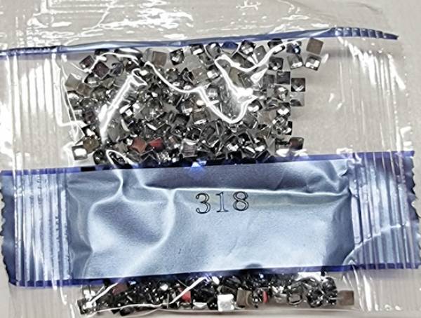 Strass-Stein eckig, (rhinestone), 318, Steel Gray Light, 500 Stück