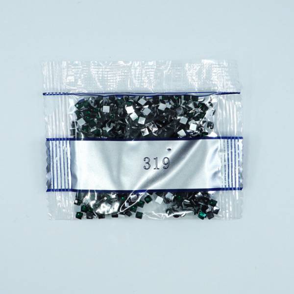 Strass-Stein eckig, (rhinestone), 319, Pistachio Green, 500 Stück