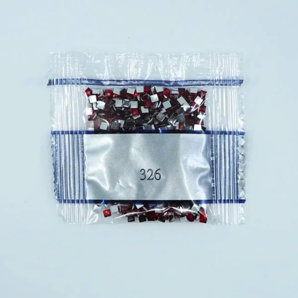 Strass-Stein eckig, (rhinestone), 326, Rose very dark, 500 Stück