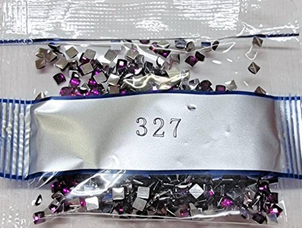 Strass-Stein eckig, (rhinestone), 327, Violet, 500 Stück