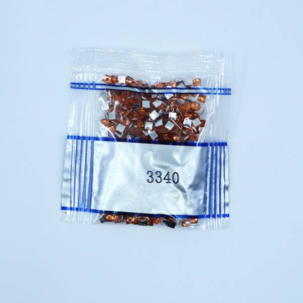 Rhinestone square, 3340, Apricot Medium, 500 pieces