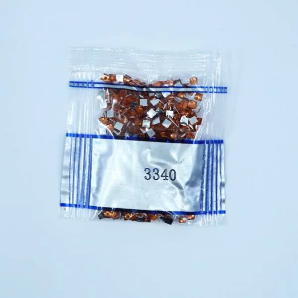 Strass-Stein eckig, (rhinestone), 3340, Apricot Medium, 500 Stück