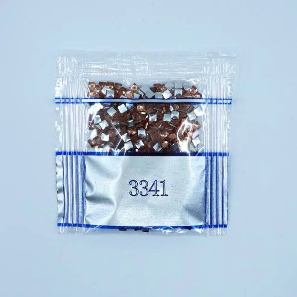 Rhinestone square, 3341, Apricot, 500 pieces