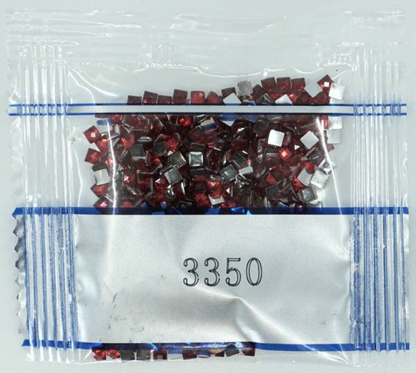 Strass-Stein eckig, (rhinestone), 3350, Dusty Rose Ultra Dark, 500 Stück