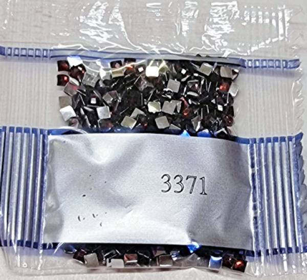 Strass-Stein eckig, (rhinestone), 3371, Black Brown, 500 Stück