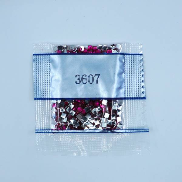 Strass-Stein eckig, (rhinestone), 3607, Plum Light, 500 Stück