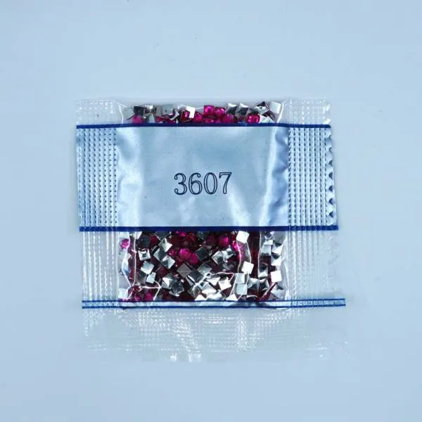 Rhinestone square, 3607, Plum Light, 500 pieces