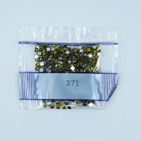 Rhinestone square, 371, Mustard, 500 pieces