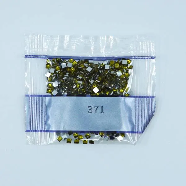 Rhinestone square, 371, Mustard, 500 pieces