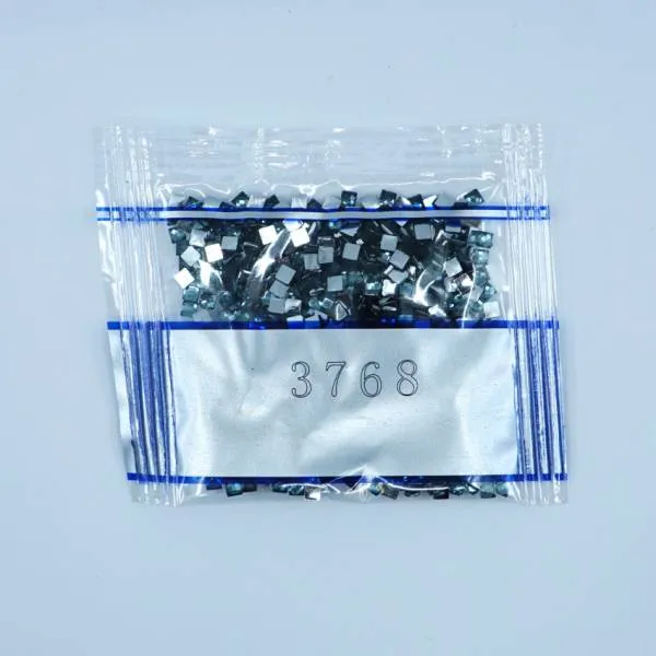 Strass-Stein eckig, (rhinestone), 3768, Gray Green Dark, 500 Stück