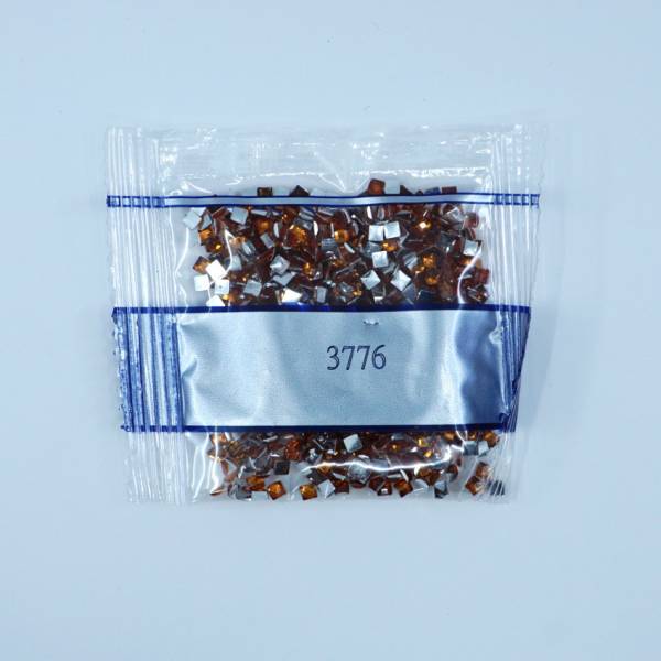 Strass-Stein eckig, (rhinestone), 3776, Mahagony Light, 500 Stück