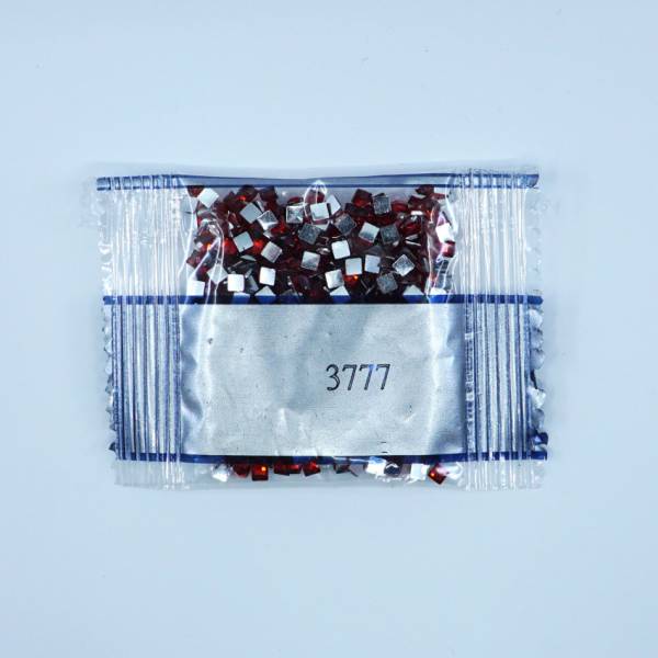 Rhinestone square, 3777, Terra Cotta Very Dark, 500 pieces