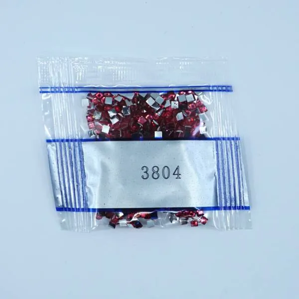 Strass-Stein eckig, (rhinestone), 3804, Cyclamen Pink Dark, 500 Stück