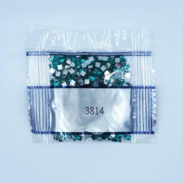 Rhinestone square, 3814, Aquararine, 500 pieces