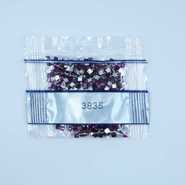Rhinestone square, 3835, Grape Medium, 500 pieces