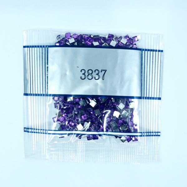 Rhinestone square, 3837, Lavender Ultra Dark, 500 pieces