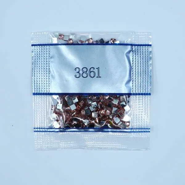 Rhinestone square, 3861, Plum Light, 500 pieces