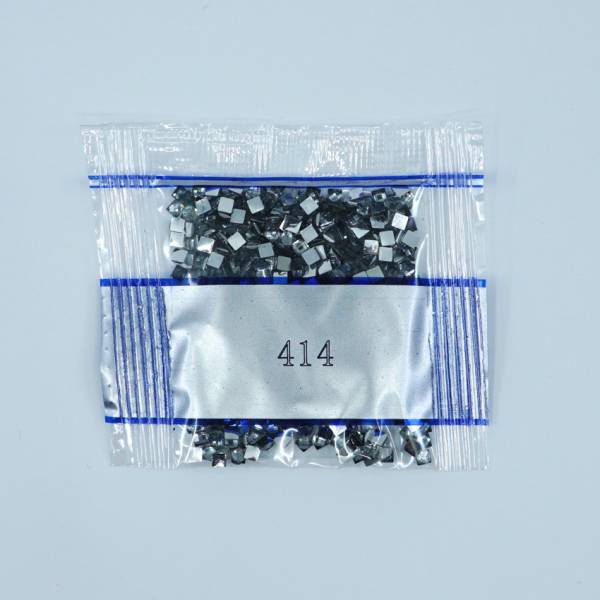 Rhinestone square, 414, Steel Gray Dark, 500 pieces