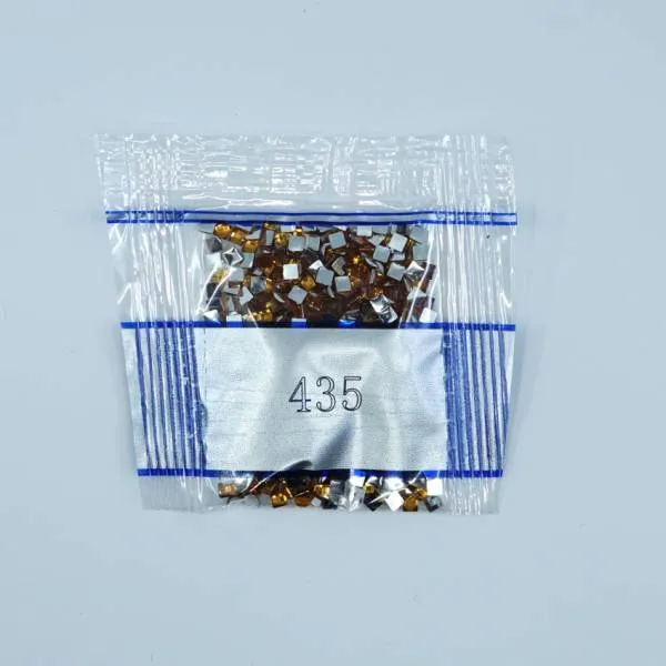 Rhinestone square, 435, Brown Very Light, 500 pieces