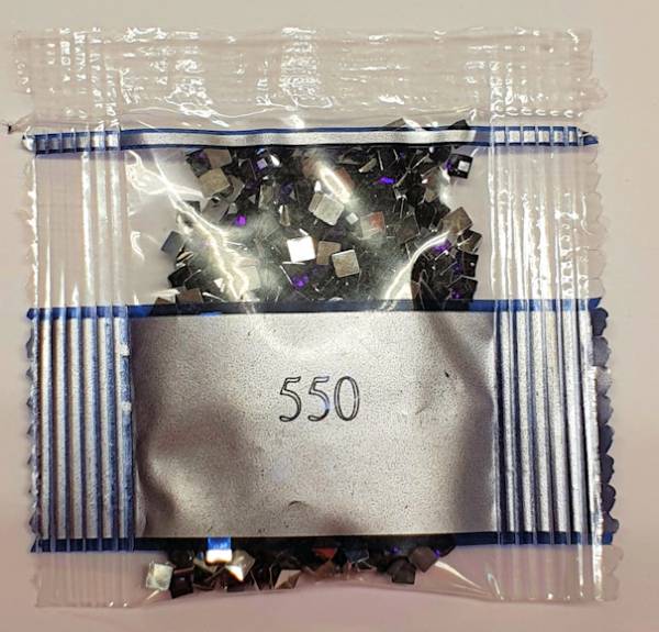Strass-Stein eckig, (rhinestone), 550, Violet Very Dark, 500 Stück