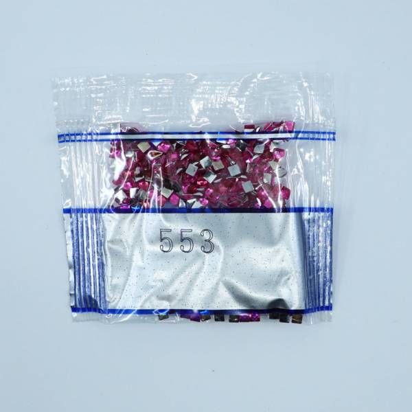 Strass-Stein eckig, (rhinestone), 553, Violet, 500 Stück