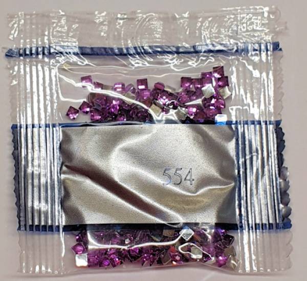 Strass-Stein eckig, (rhinestone), 554, Violet Light, 500 Stück