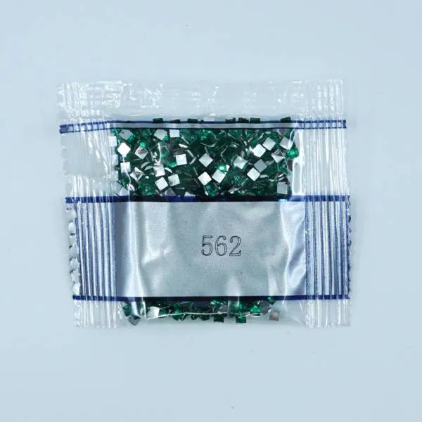 Strass-Stein eckig, (rhinestone), 562, Jade Medium, 500 Stück