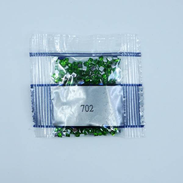 Strass-Stein eckig, (rhinestone), 702, Kelly Green, 500 Stück
