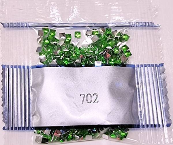 Strass-Stein eckig, (rhinestone), 702, Kelly Green, 500 Stück